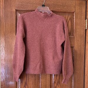 Pink Rose Women's Sweater in Rust